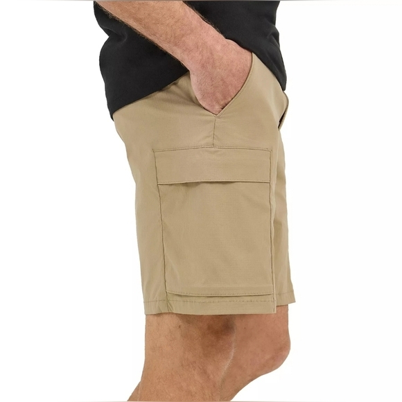 Men's Lee Extreme Motion Synthetic Ripstop Cargo Shorts, KC Khaki, Size 40, NWT - Picture 4 of 14